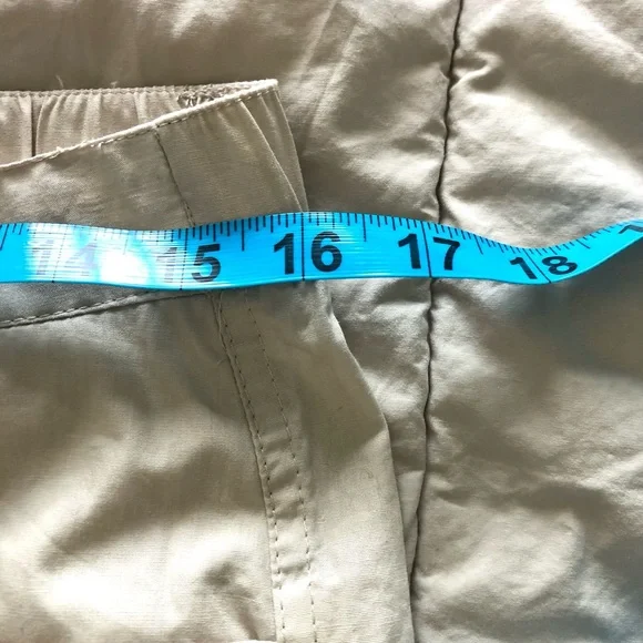 NWT Charlotte Russe Light Beige Cargo parachute Pants - Picture 7 of 11